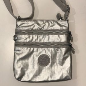 Kipling silver crossbody bag